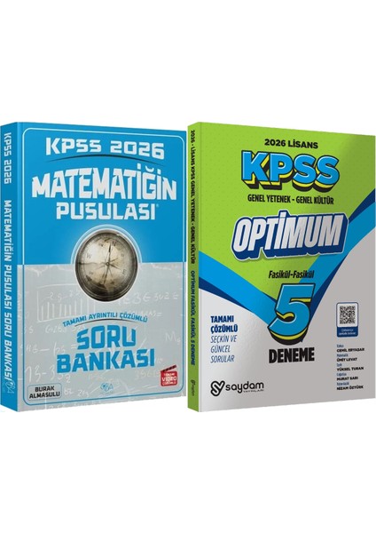2026 Kpss Matematiğin Pusulası Soru Bankası - Lisans Optimum 5 Deneme