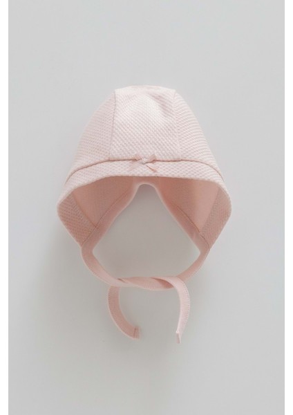 Love Feel Bağcıklı Şapka - Caramell - SPK2071 - Gül Kurusu - 3 - 6 Ay - SPK2071-GÜL Kurusu-3 - 6 Ay Gül Kurusu