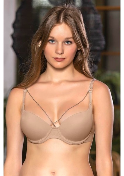 Zincir Detaylı Sütyen Cappucino (TRK11200)