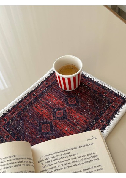 Dekoratif Etnik Minyatür Halı-Masaüstü, Sehpa ve Ev Dekorasyon Mousepad