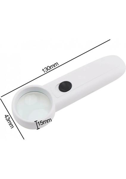 15X Çok Fonksiyonlu 2 LED Işıklı Taşınabilir El Büyüteç ( Lisinya ) fiyatları