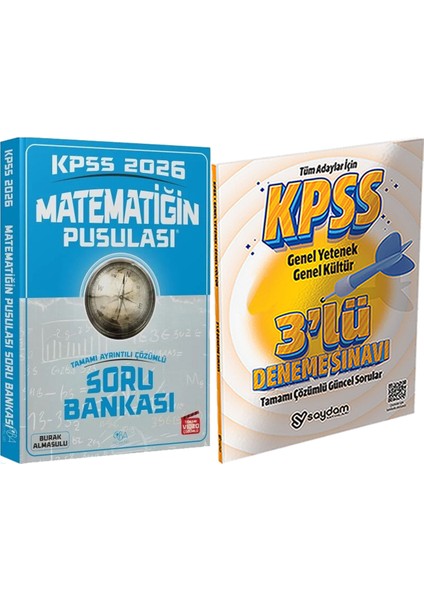 2026 Kpss Matematiğin Pusulası Soru Bankası - 3 Deneme