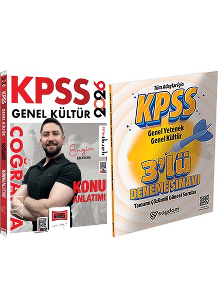 2026 Kpss Coğrafya Konu Anlatımı (Engin Eraydın) - 3 Deneme