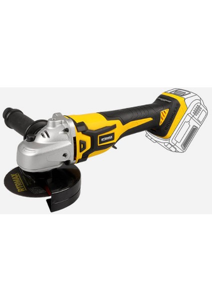 Kömürsüz Akülü Avuç Taşlama 115 Mm(Aküsüz) X-Lion