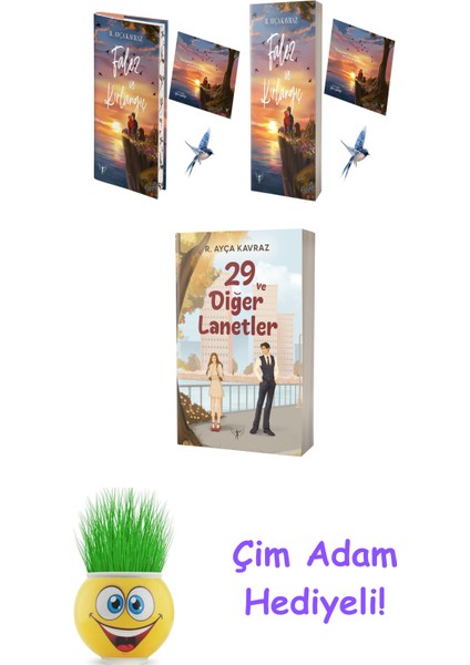 R. Ayça Kavraz 3 Kitap Seti + Çim Adam Hediye