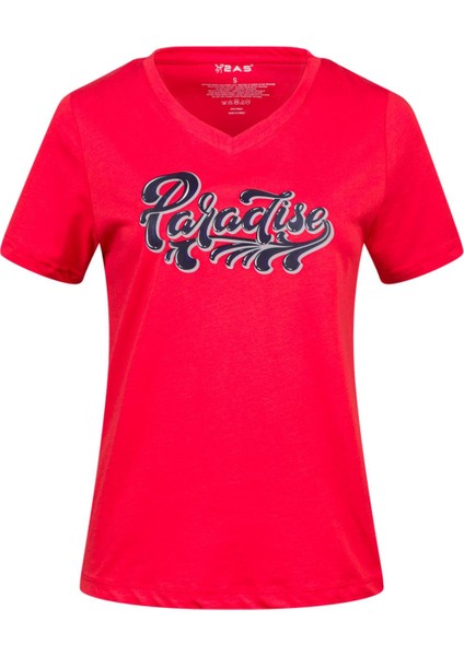 Alone Baskılı V Yaka Kadın T-Shirt 406 indirimleri