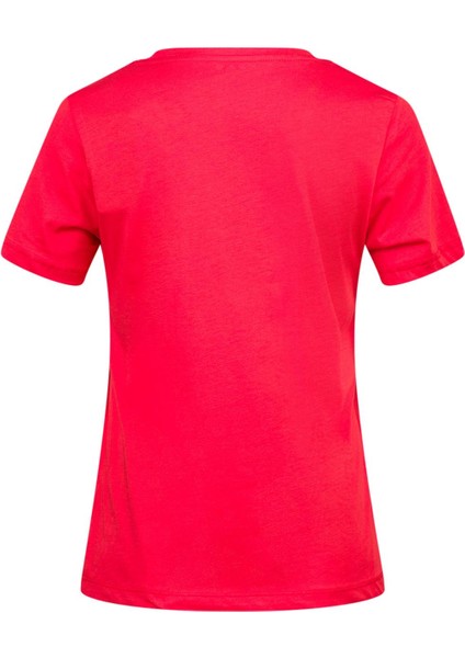 Alone Baskılı V Yaka Kadın T-Shirt 406