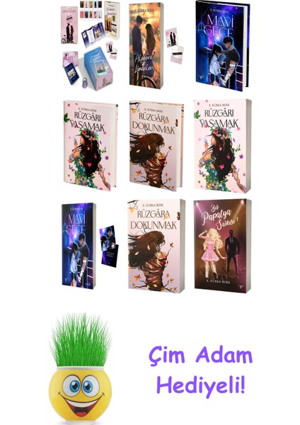 K. Kübra Berk 9 Kitap Seti + Çim Adam Hediye
