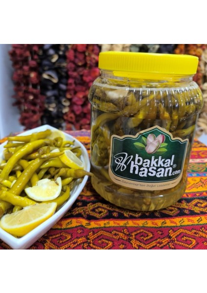 Ev Yapımı Sivri Acı Süs Biber Turşusu 1 Lt