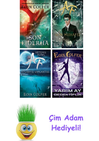 Eoin Colfer 4 Kitap Seti + Çim Adam Hediye