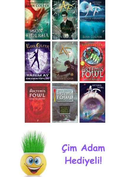 Eoin Colfer 9 Kitap Seti + Çim Adam Hediye