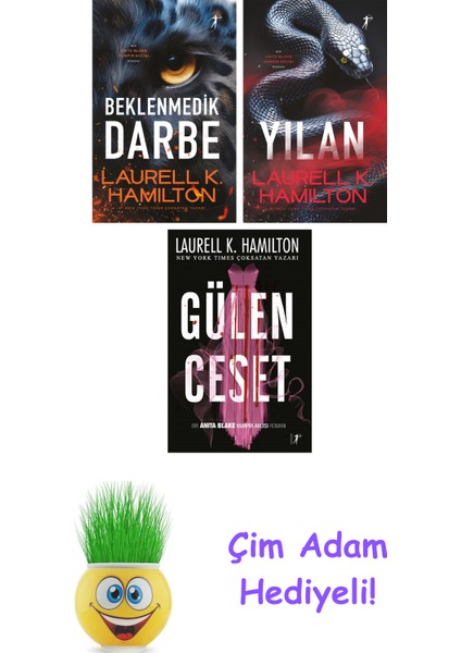 Laurell K. Hamilton 3 Kitap Seti + Çim Adam Hediye