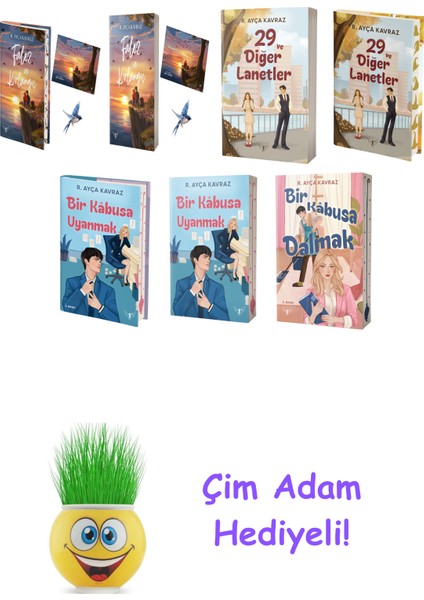R. Ayça Kavraz 7 Kitap Seti + Çim Adam Hediye