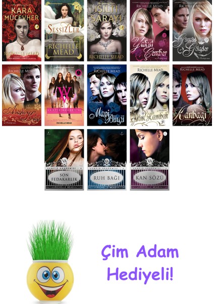 Richelle Mead 13 Kitap Seti + Çim Adam Hediye