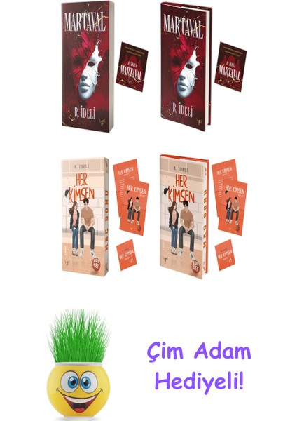 R. Ideli 4 Kitap Seti + Çim Adam Hediye