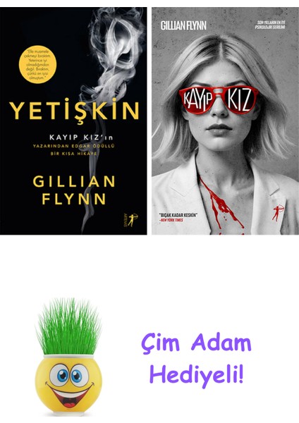 Gillian Flynn 2 Kitap Seti + Çim Adam Hediye