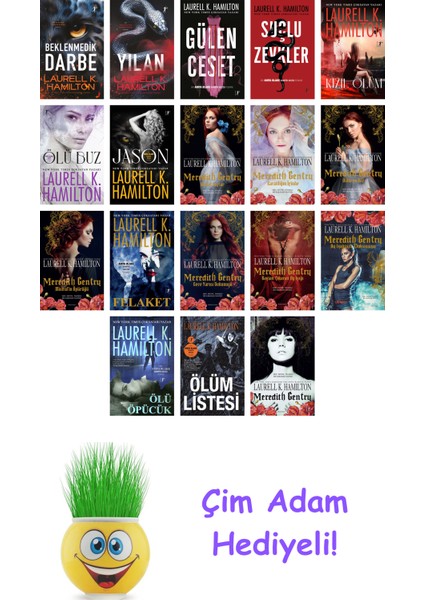 Laurell K. Hamilton 18 Kitap Seti + Çim Adam Hediye