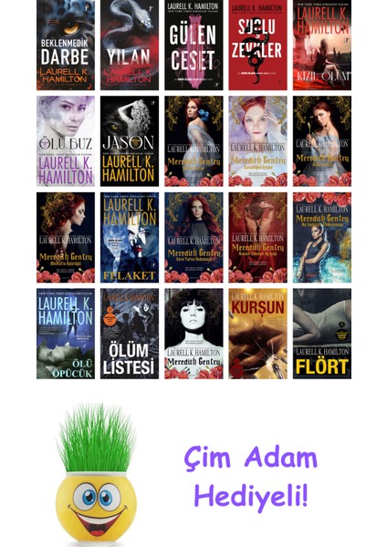 Laurell K. Hamilton 20 Kitap Seti + Çim Adam Hediye