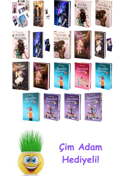 K. Kübra Berk 19 Kitap Seti + Çim Adam Hediye