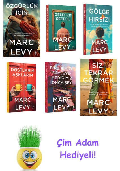 Marc Levy 6 Kitap Seti + Çim Adam Hediye