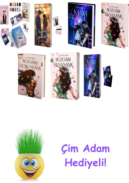 K. Kübra Berk 7 Kitap Seti + Çim Adam Hediye
