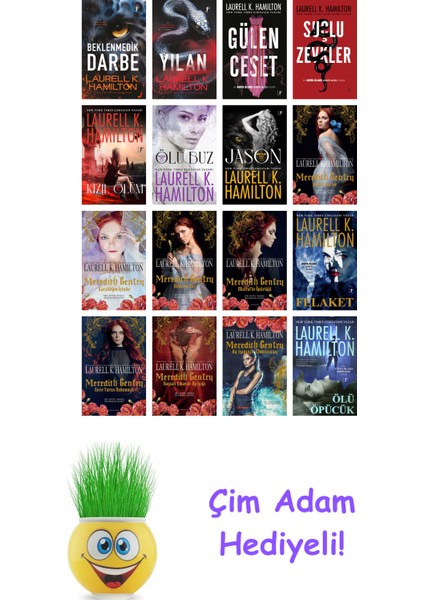 Laurell K. Hamilton 16 Kitap Seti + Çim Adam Hediye