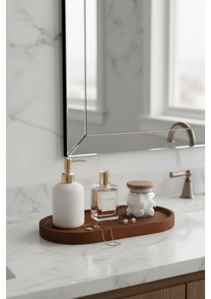 Doğal Ahşap Stant Oval Sunum ve Servis Tepsisi Yağdanlık Altlığı (21X11 Cm) indirimleri