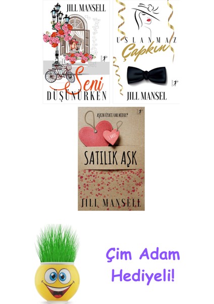 Jill Mansell 3 Kitap Seti + Çim Adam Hediye