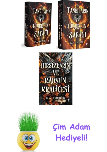 K. A. Tucker 3 Kitap Seti + Çim Adam Hediye