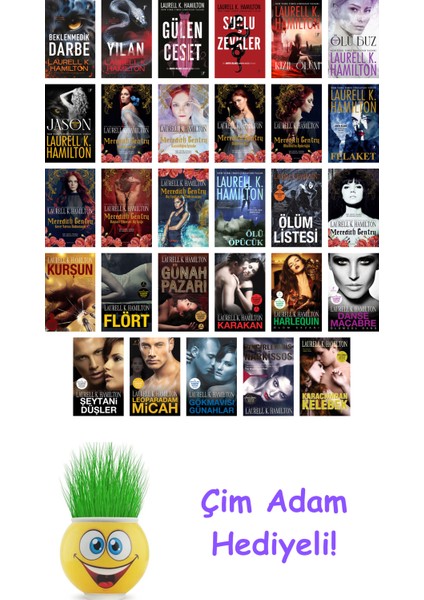 Laurell K. Hamilton 29 Kitap Seti + Çim Adam Hediye