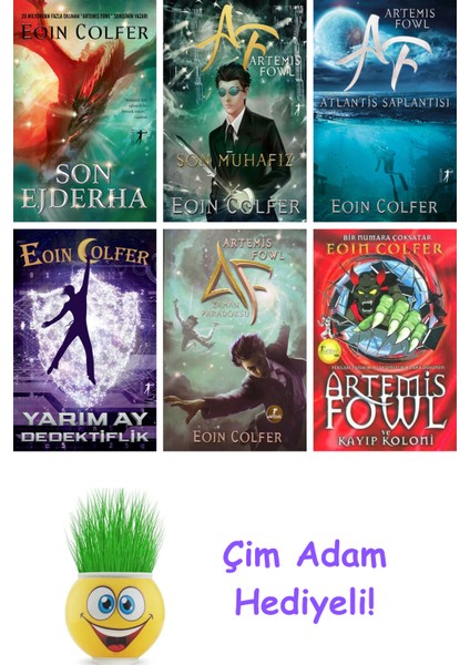 Eoin Colfer 6 Kitap Seti + Çim Adam Hediye