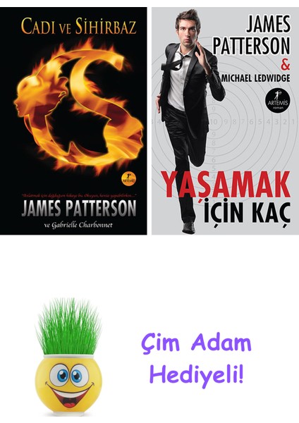James Patterson 2 Kitap Seti + Çim Adam Hediye