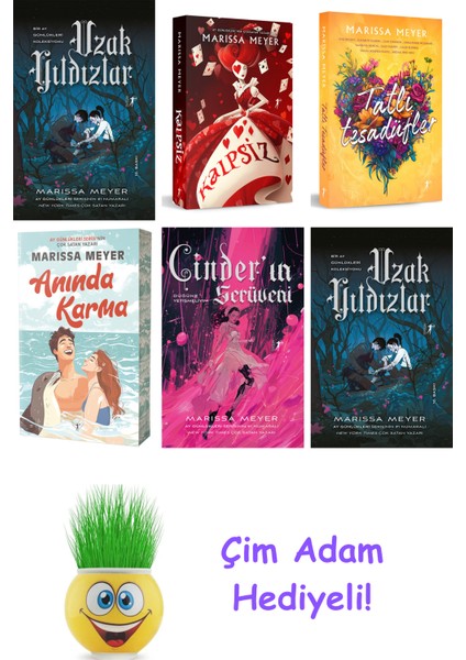 Marissa Meyer 6 Kitap Seti + Çim Adam Hediye