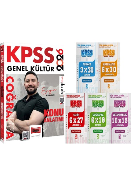 2026 Kpss Coğrafya Konu Anlatımı (Engin Eraydın) - 5 Ders 31 Deneme