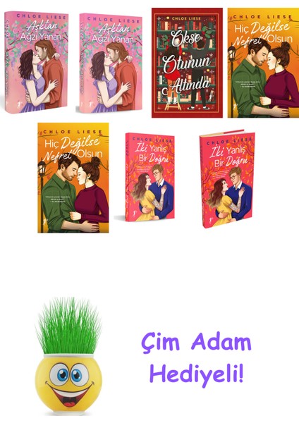 Chloe Liese 7 Kitap Seti + Çim Adam Hediye