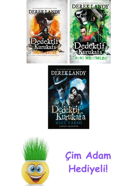 Derek Landy 3 Kitap Seti + Çim Adam Hediye