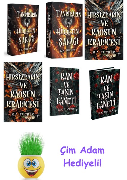 K. A. Tucker 6 Kitap Seti + Çim Adam Hediye
