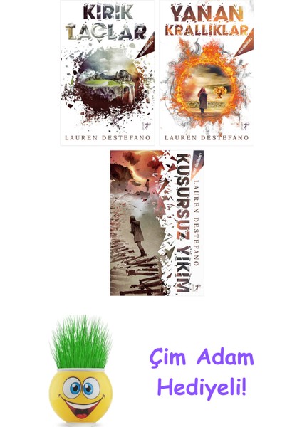 Lauren Destefano 3 Kitap Seti + Çim Adam Hediye