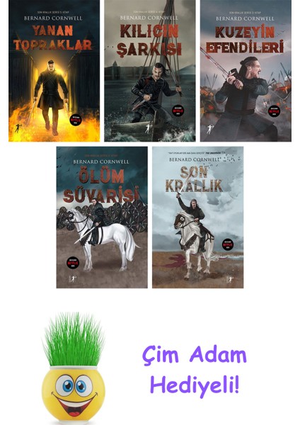 Bernard Cornwell 5 Kitap Seti + Çim Adam Hediye