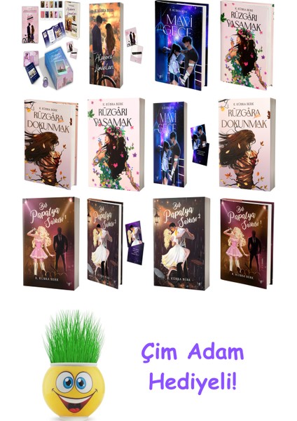 K. Kübra Berk 12 Kitap Seti + Çim Adam Hediye