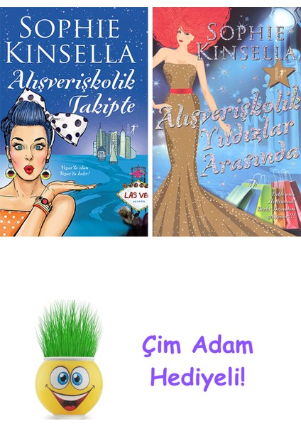 Sophie Kinsella 2 Kitap Seti + Çim Adam Hediye