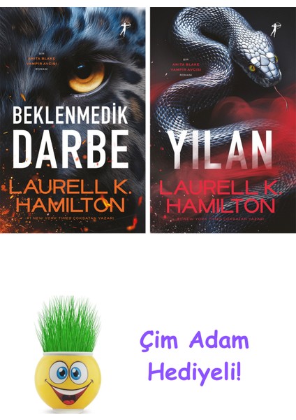 Laurell K. Hamilton 2 Kitap Seti + Çim Adam Hediye