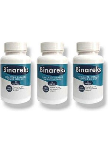 Binareks Bitkisel Prostatif Çözümünü Destekleyici Takviye 30 Lu x 3 Adet