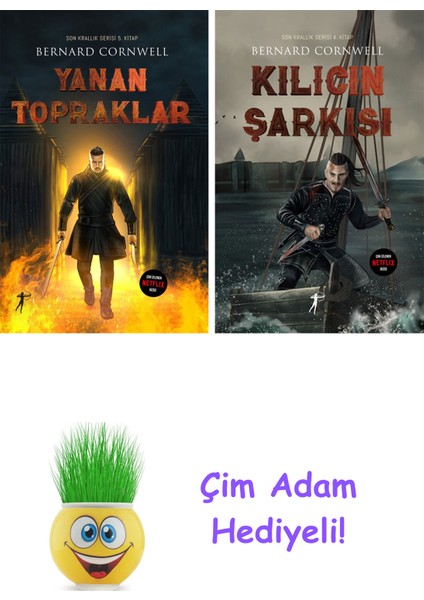 Bernard Cornwell 2 Kitap Seti + Çim Adam Hediye