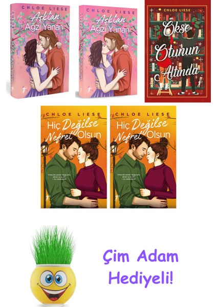 Chloe Liese 5 Kitap Seti + Çim Adam Hediye
