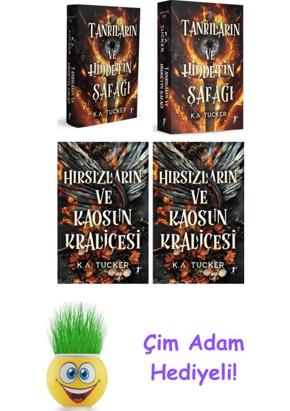 K. A. Tucker 4 Kitap Seti + Çim Adam Hediye