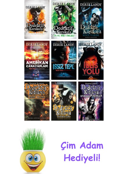 Derek Landy 9 Kitap Seti + Çim Adam Hediye