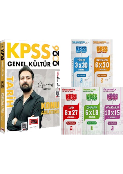 2026 Kpss Tarih Konu Anlatımı (Günay Göktaş) - 5 Ders 31 Deneme