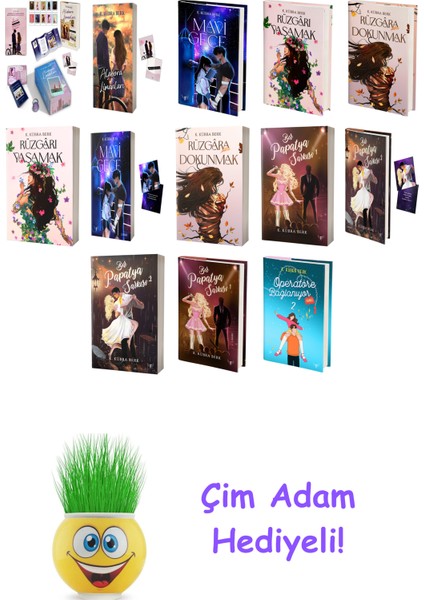 K. Kübra Berk 13 Kitap Seti + Çim Adam Hediye