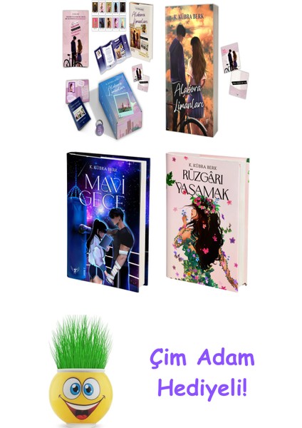K. Kübra Berk 4 Kitap Seti + Çim Adam Hediye